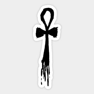 Dark and Gritty Ankh Sticker